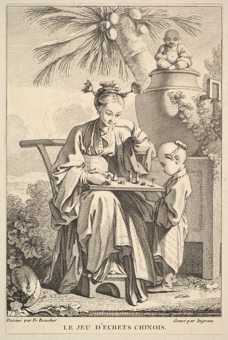 John Ingram - The Game of Chinese Chess (After François Boucher)