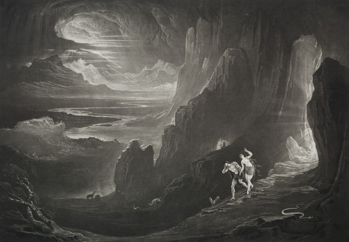 John Martin - Paradise Lost; Adam and Eve Driven out of Paradise