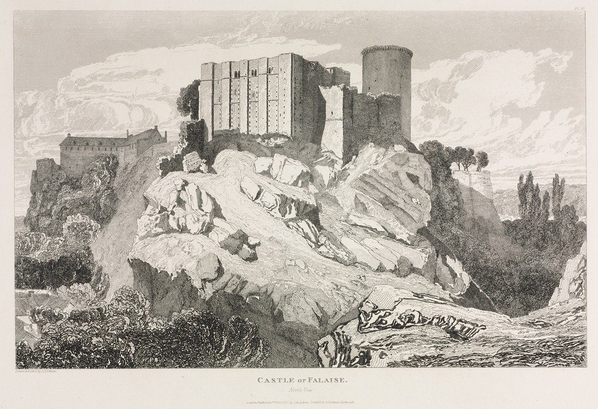 John Sell Cotman - Castle of Falaise (North View)