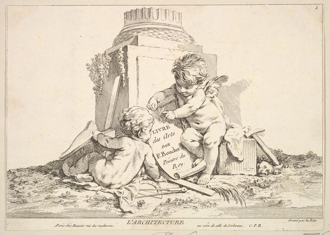 Louis-Felix de La Rue - Architecture (After F. Boucher)