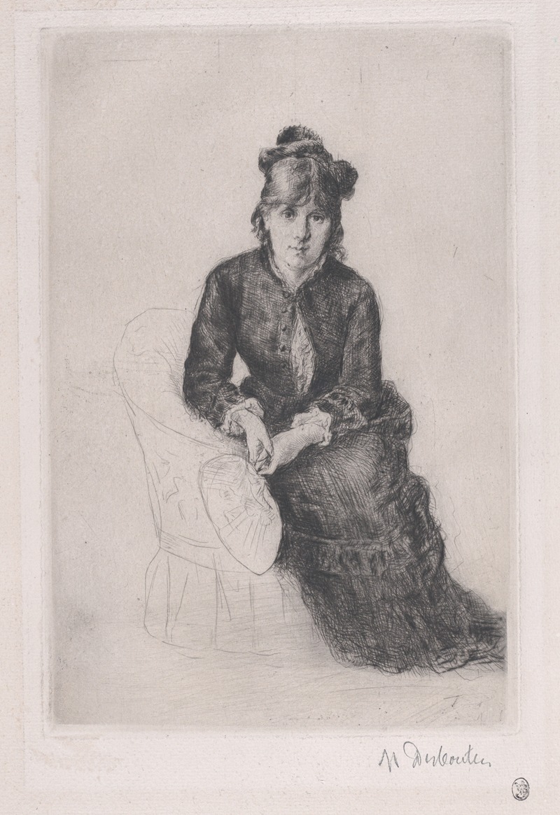 Marcellin-Gilbert Desboutin - Portrait of Berthe Morisot