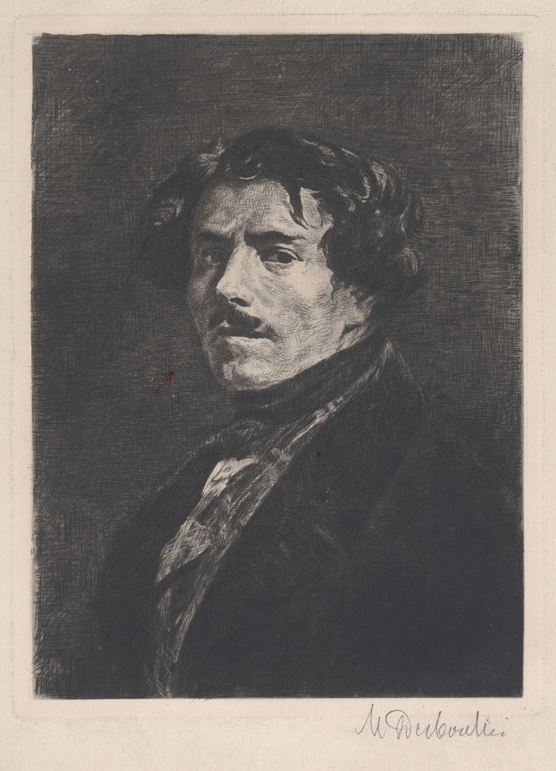 Marcellin Desboutin - Portrait of Eugène Delacroix