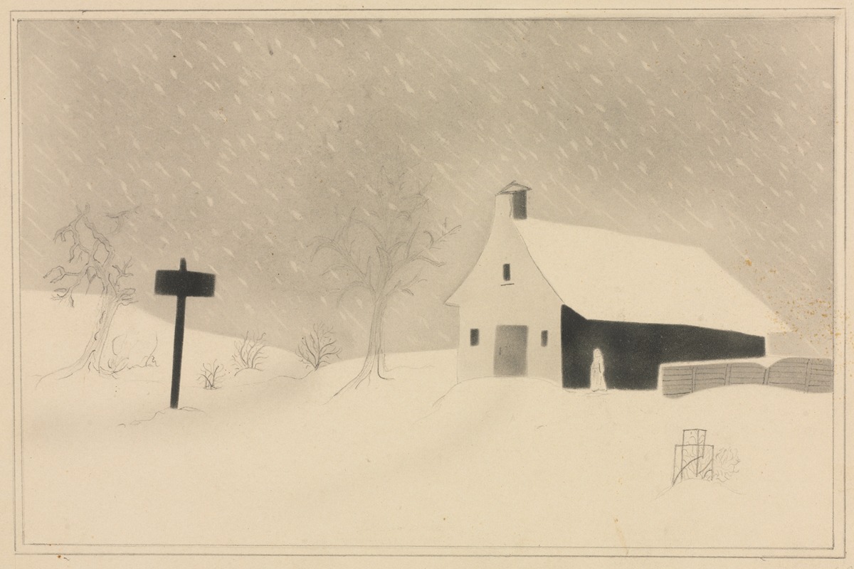 Mary Altha Nims - Snow Storm in Vermont