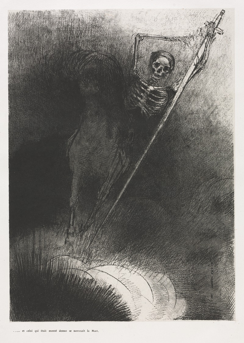 Odilon Redon - And His Name That Sat on Him Was Death