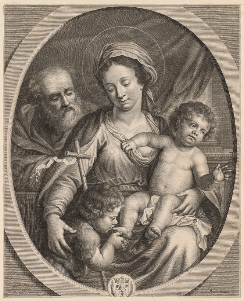 Pierre Louis van Schuppen - Holy Family and S. John