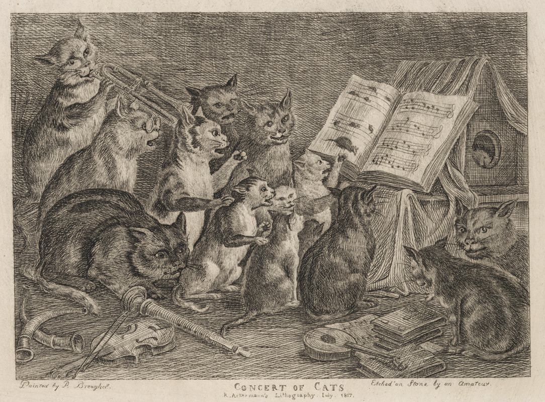 Rudolph Ackermann - Concert of Cats