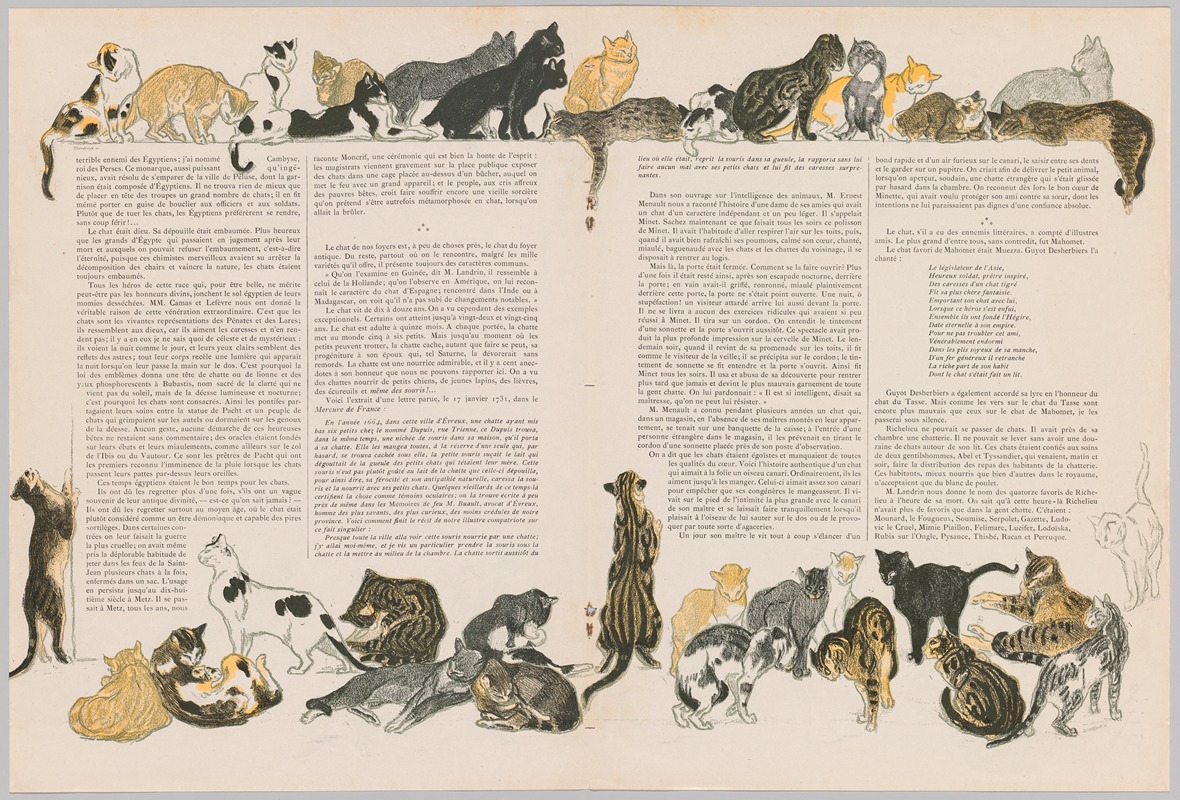 Théophile Alexandre Steinlen - On Cats by Jacques Dalbray