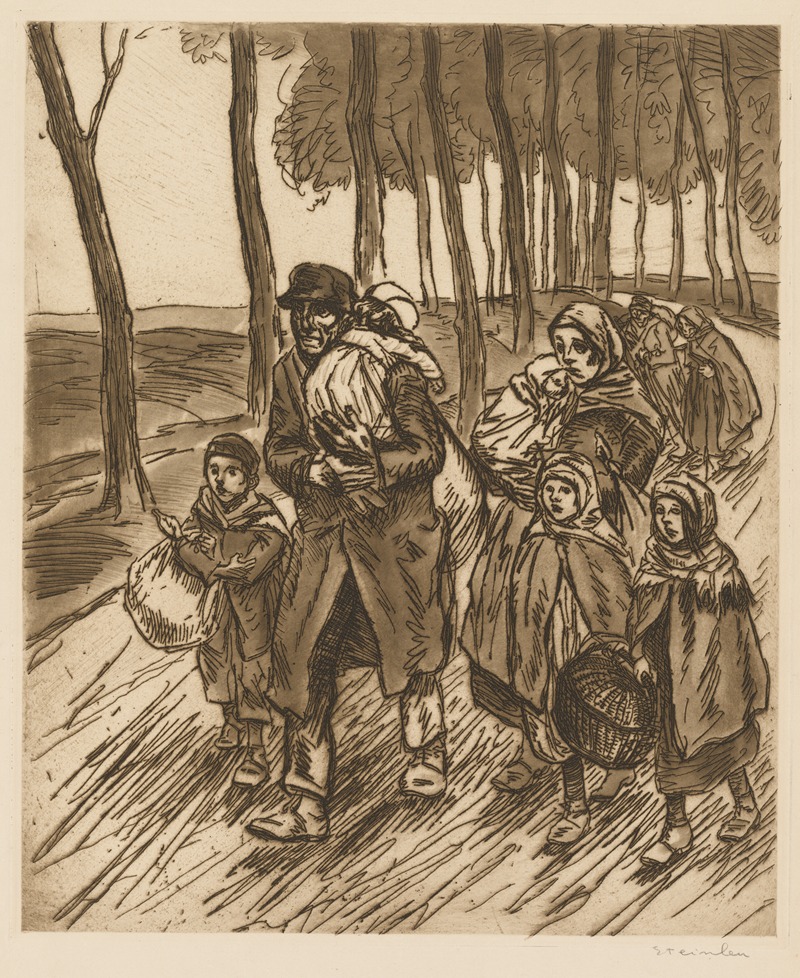 Théophile Alexandre Steinlen - Refugee Family