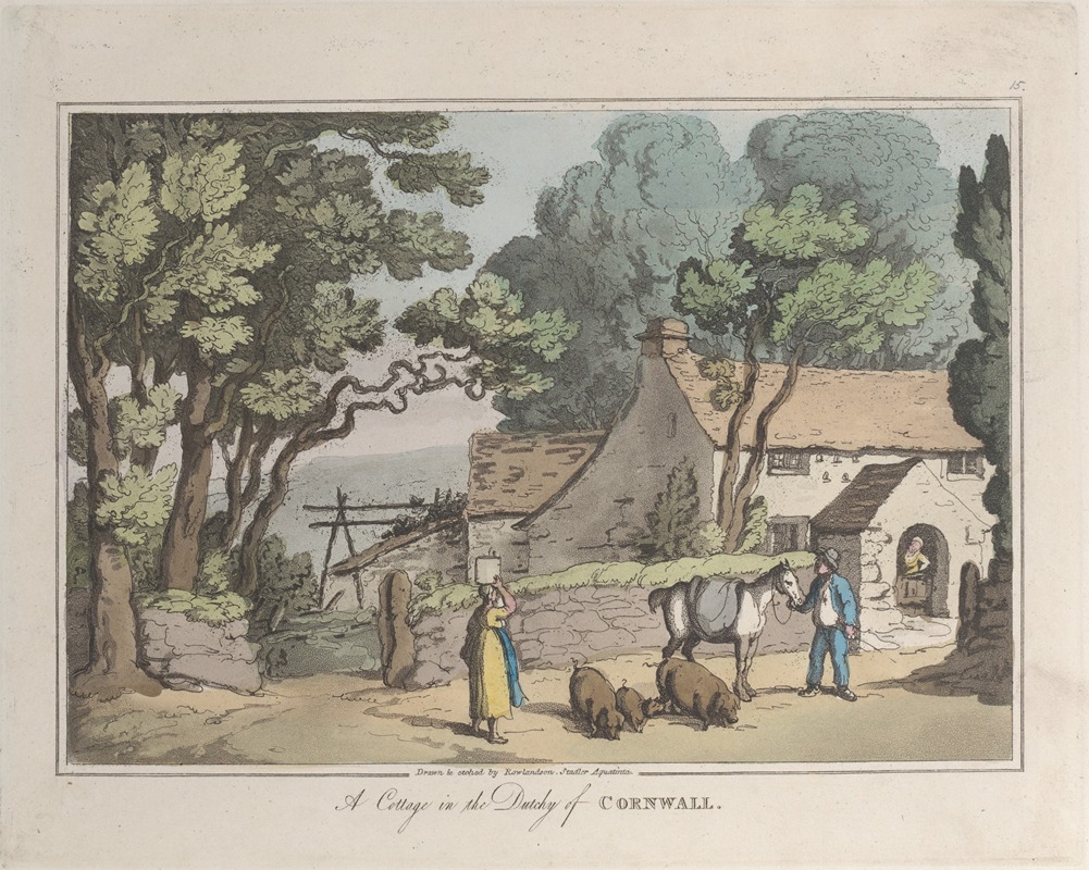 Thomas Rowlandson - A Cottage in the Dutchy of Cornwall