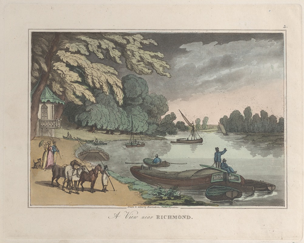 Thomas Rowlandson - A View near Richmond