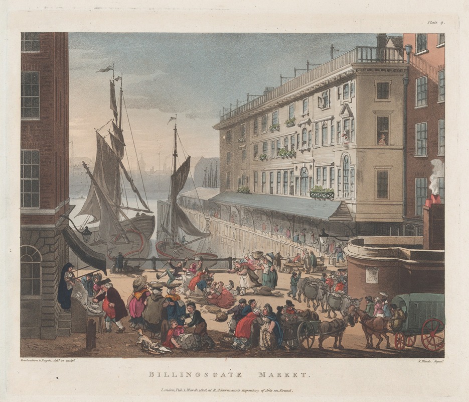 Thomas Rowlandson - Billingsgate Market