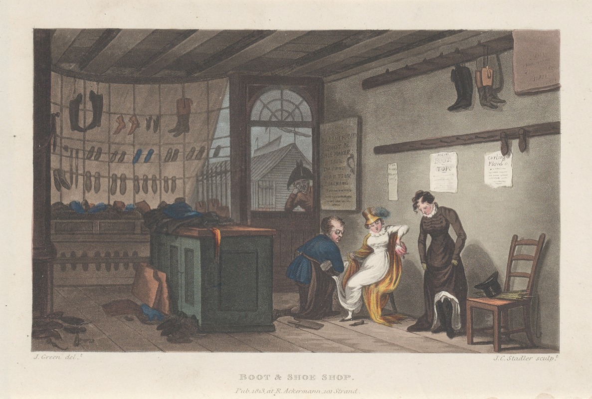 Thomas Rowlandson - Boot & Shoe Shop