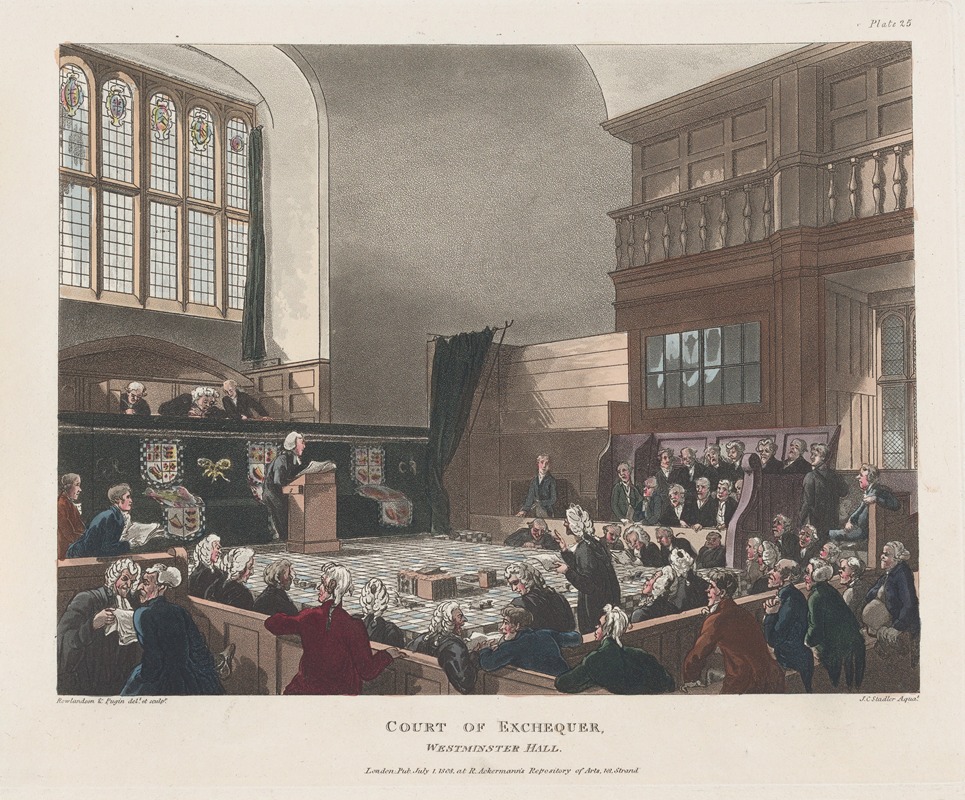 Thomas Rowlandson - Court of Exchequer, Westminster Hall