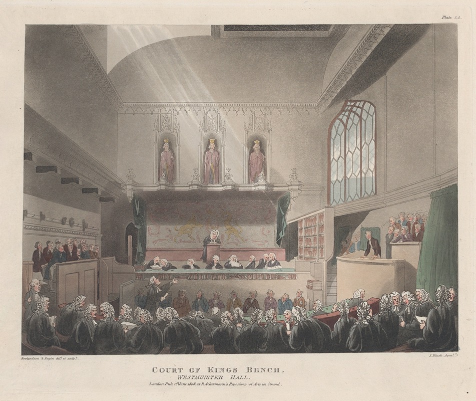 Thomas Rowlandson - Court of Kings Bench, Westminster Hall