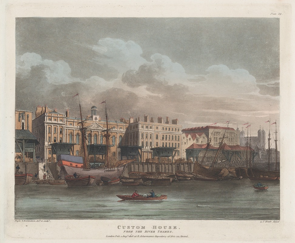 Thomas Rowlandson - Custom House