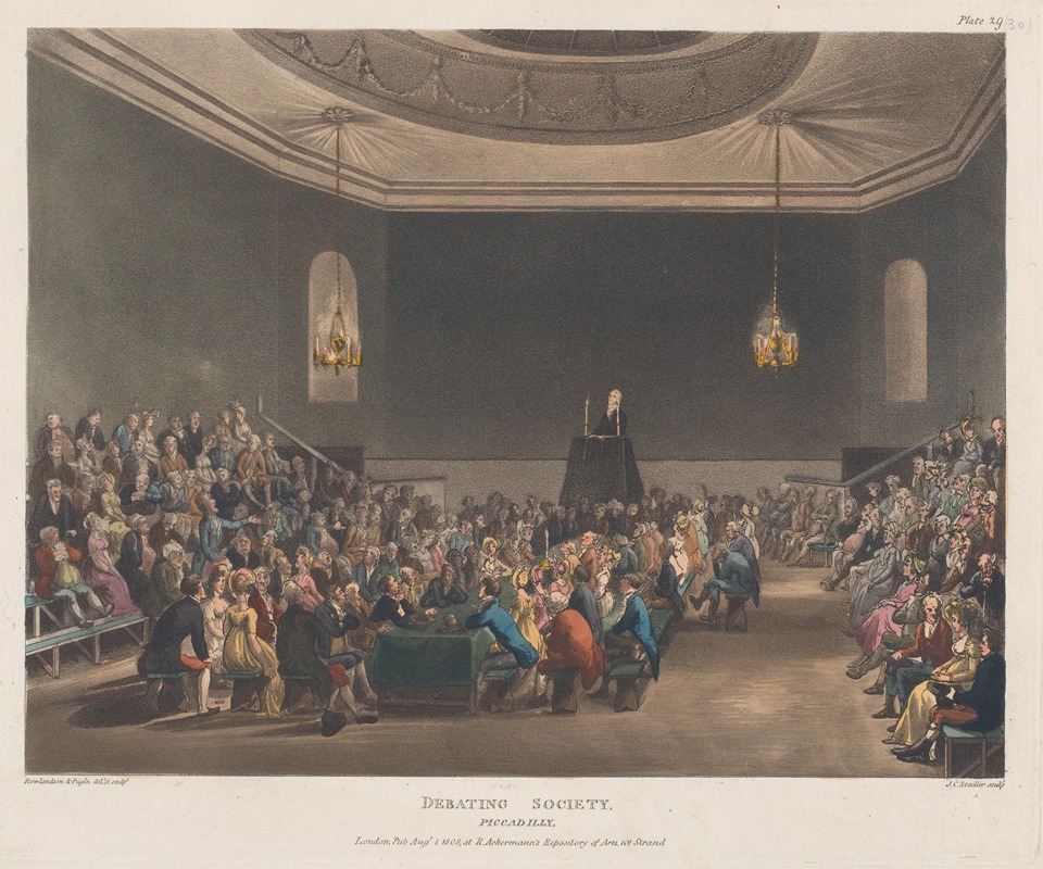 Thomas Rowlandson - Debating Society, Piccadilly