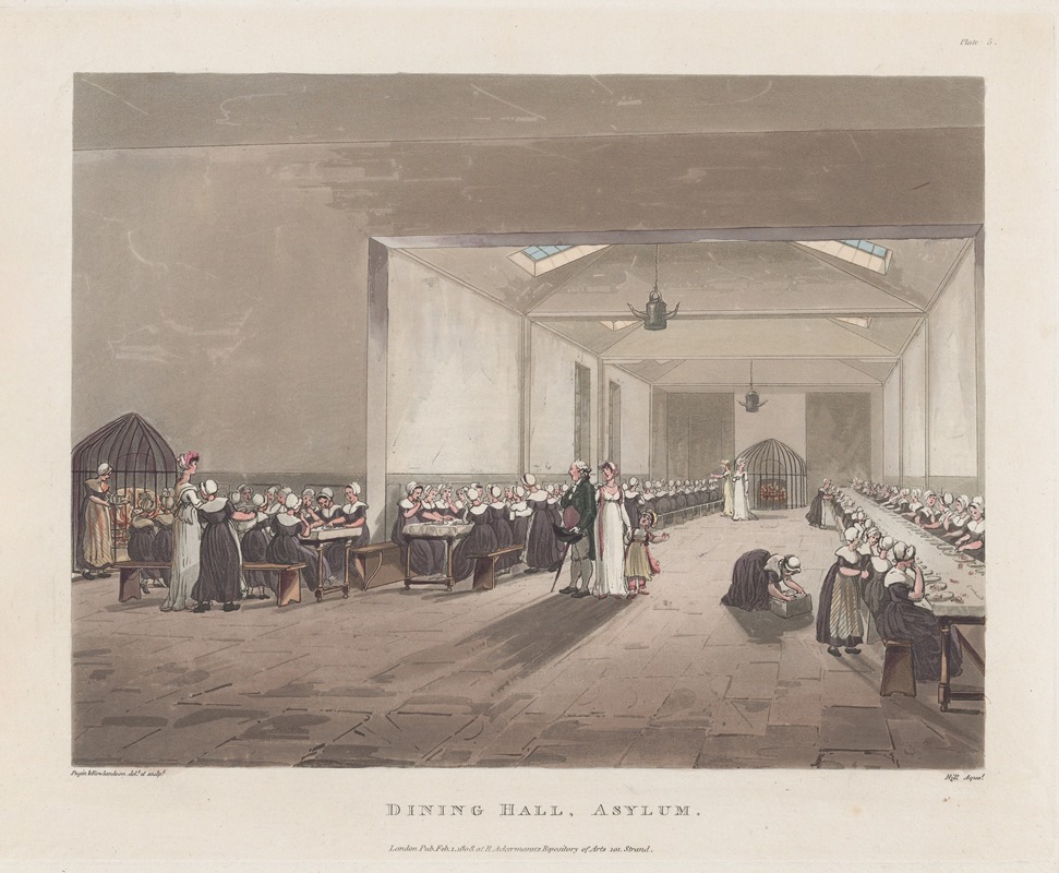 Thomas Rowlandson - Dining Hall, Asylum