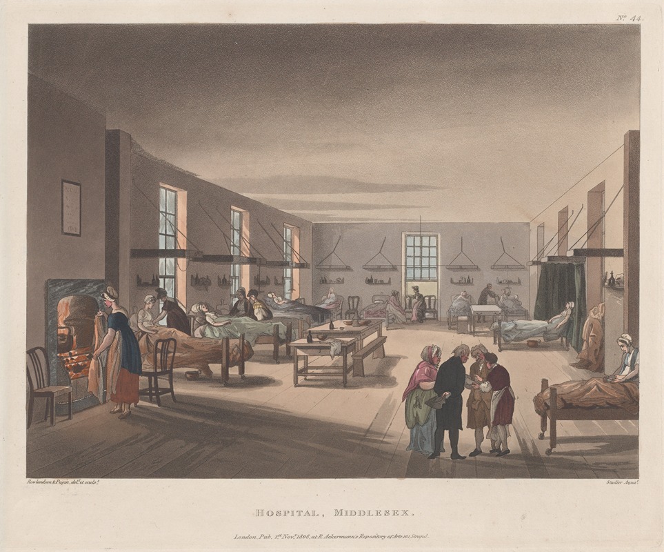 Thomas Rowlandson - Hospital, Middlesex