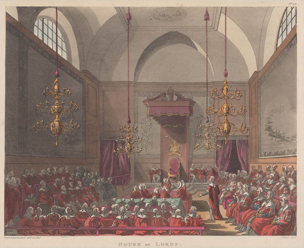 Thomas Rowlandson - House of Lords