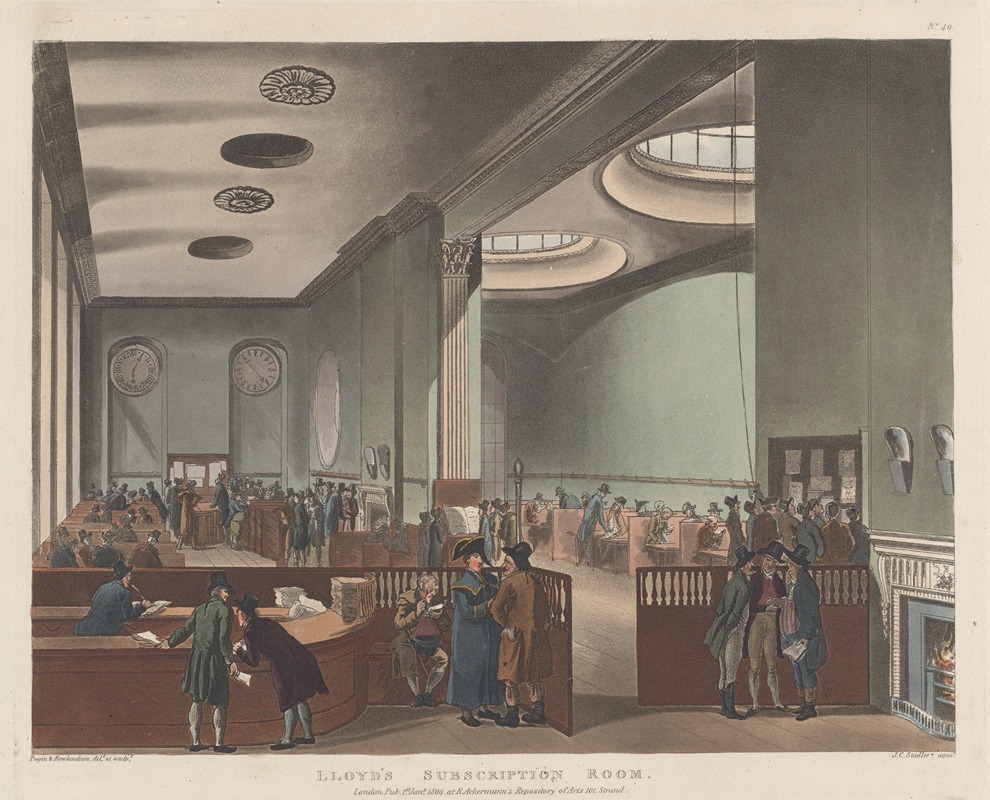 Thomas Rowlandson - Lloyd’s Subscription Room