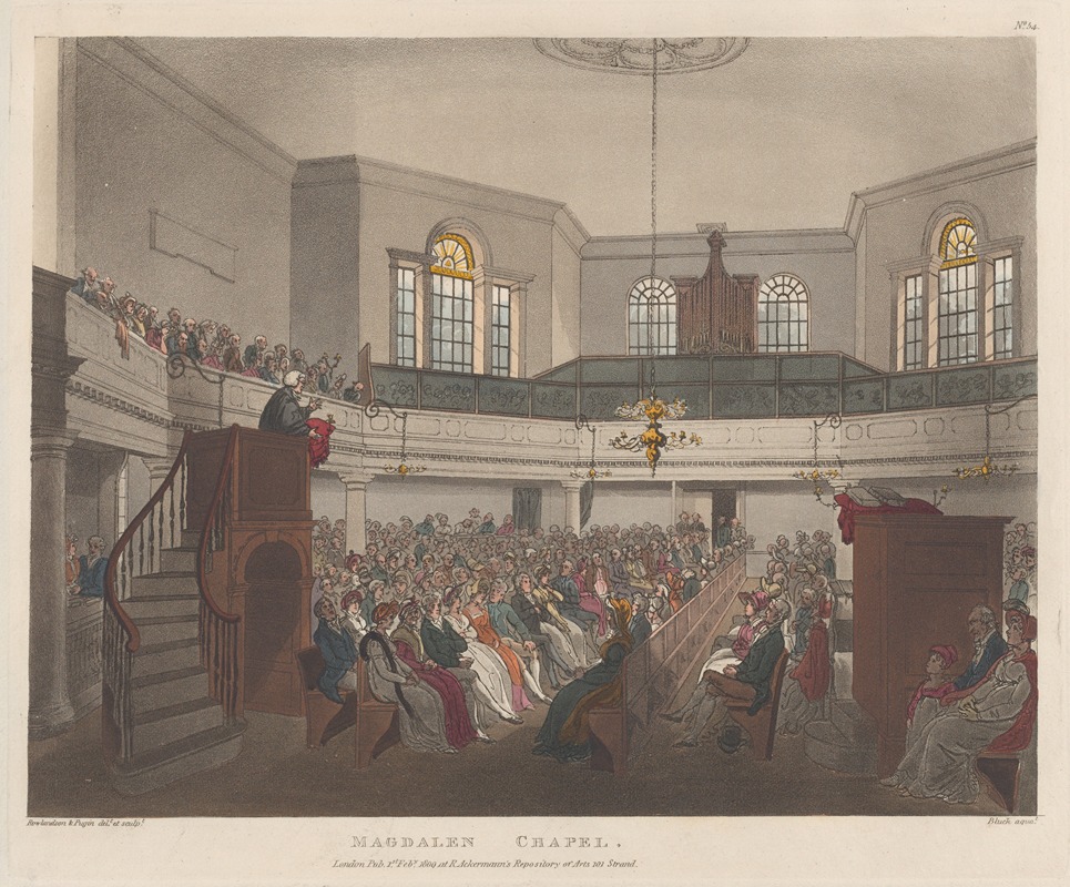 Thomas Rowlandson - Magdalen Chapel