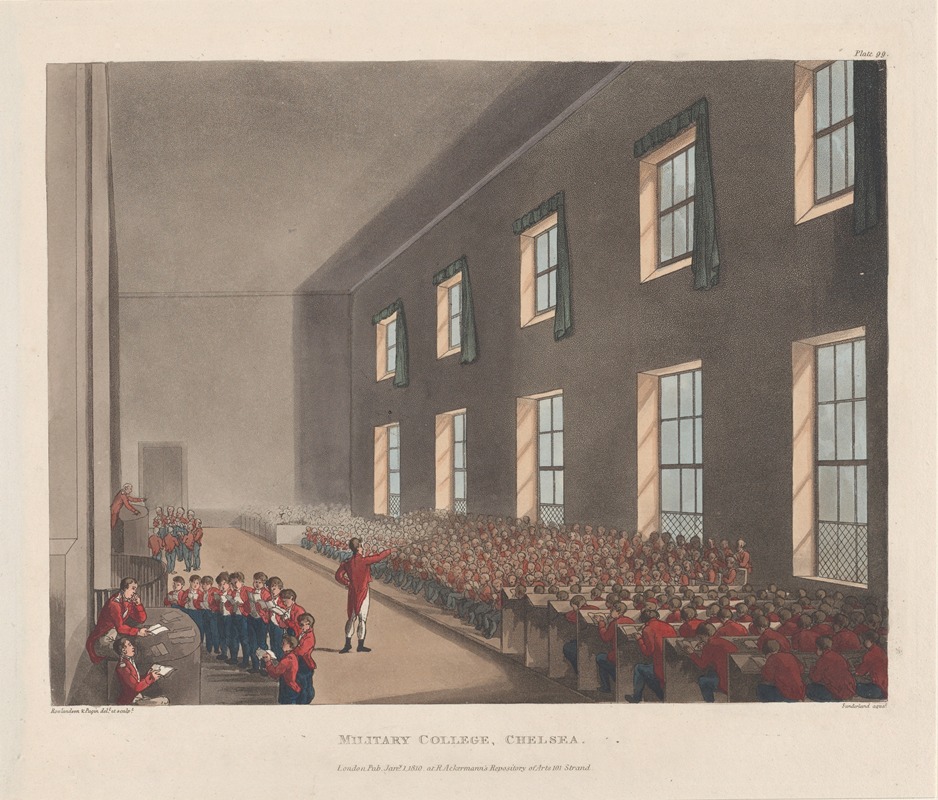 Thomas Rowlandson - Military College, Chelsea