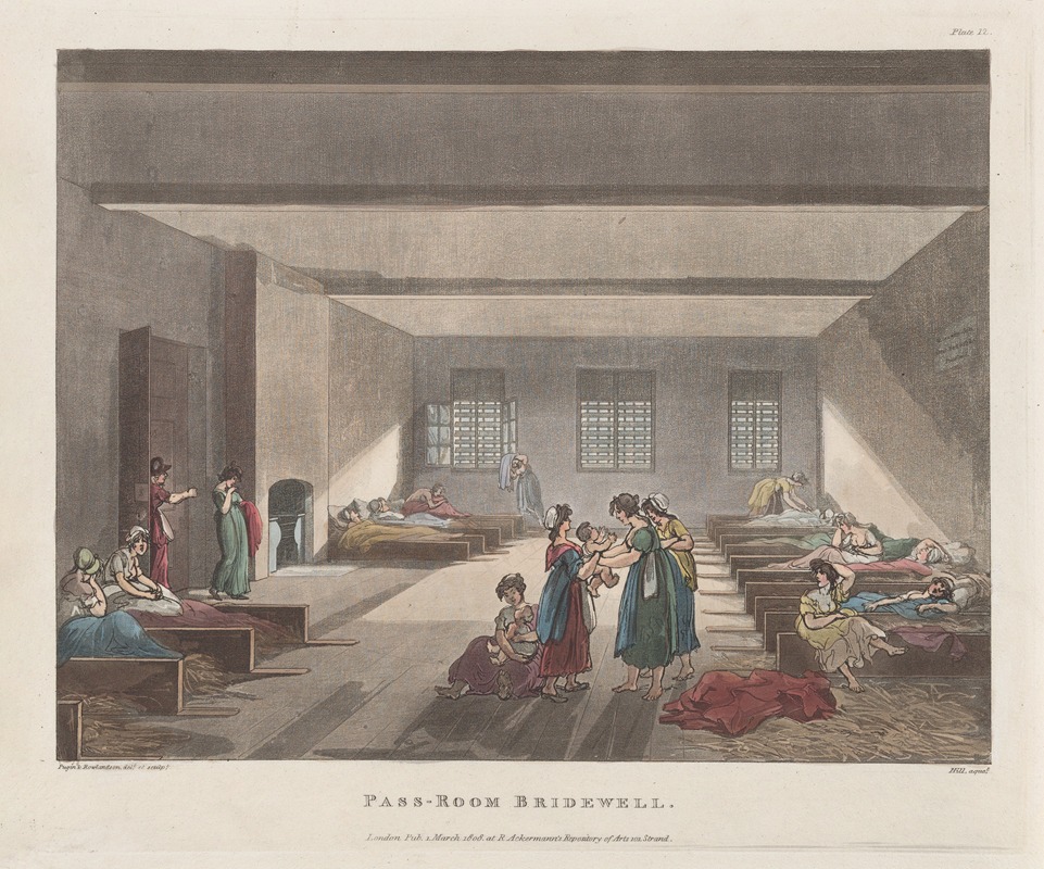 Thomas Rowlandson - Pass-Room Bridewell