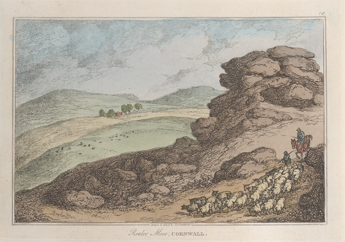 Thomas Rowlandson - Rouler Moor, Cornwall