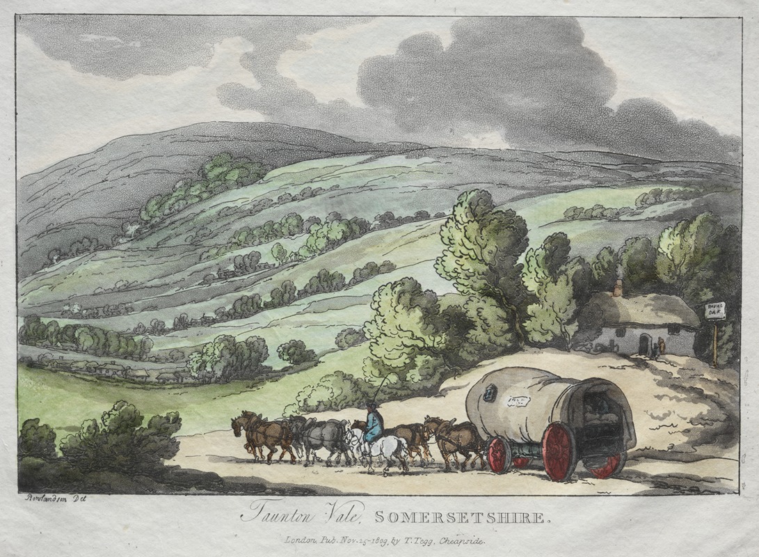 Thomas Rowlandson - Rowlandson’s Sketches from Nature; Taunton Vale, Somersetshire