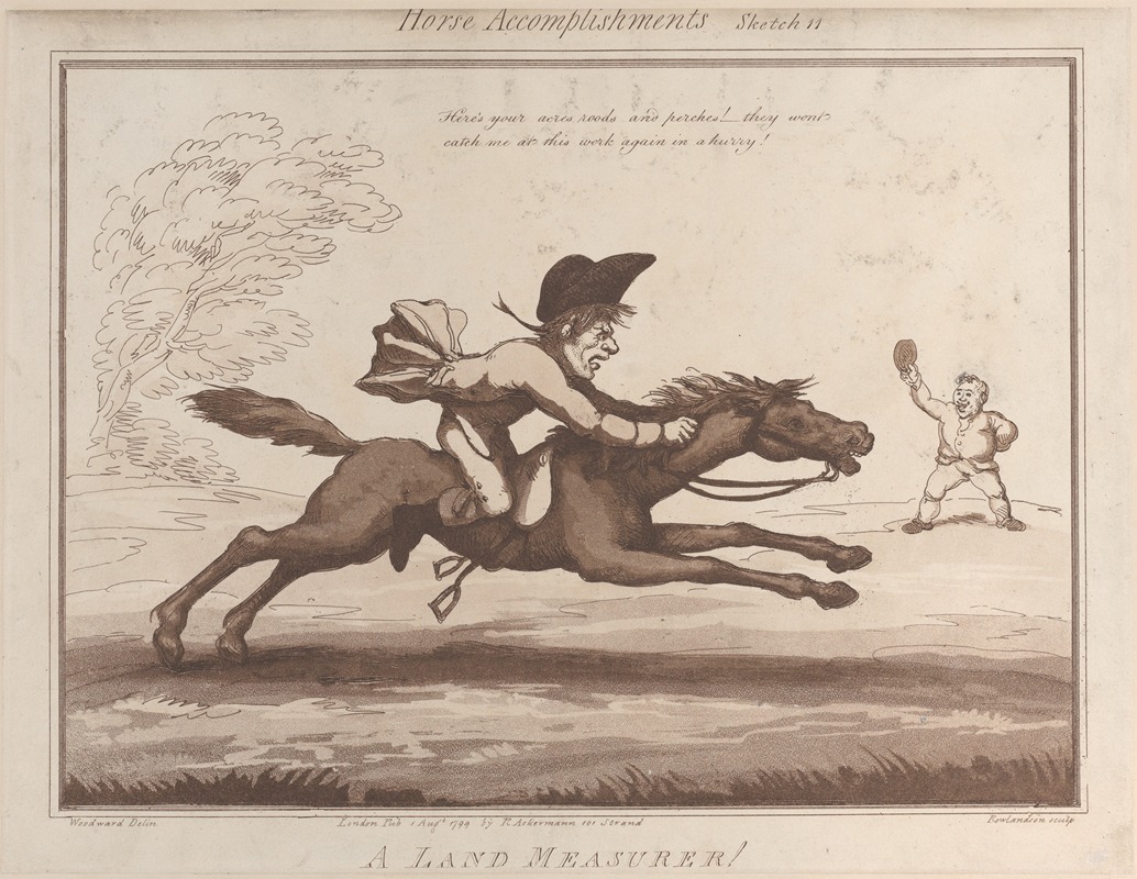 Thomas Rowlandson - Sketch 11; A Land Measurer !!