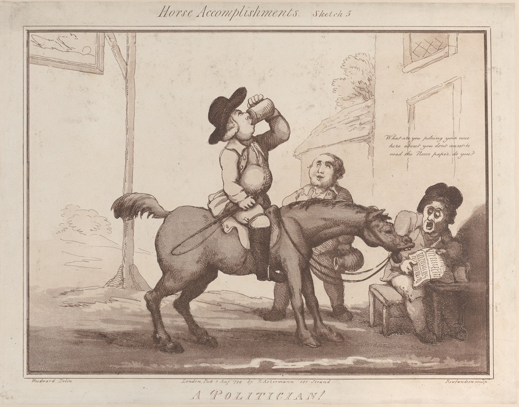 Thomas Rowlandson - Sketch 5; A Politician !!