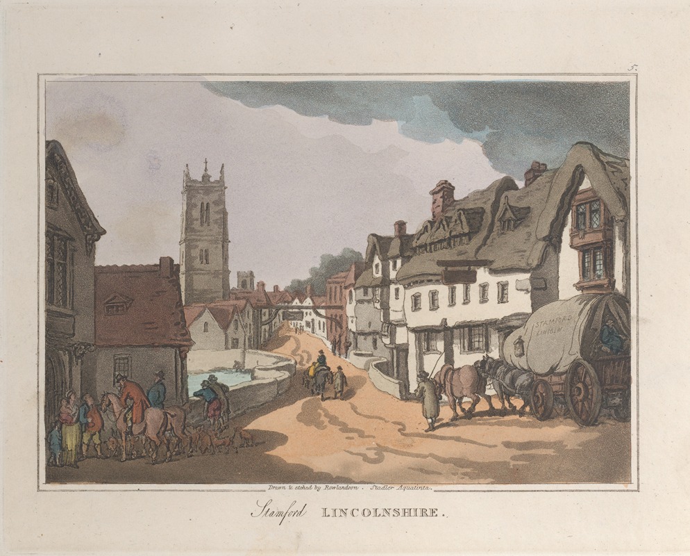 Thomas Rowlandson - Stamford Lincolnshire