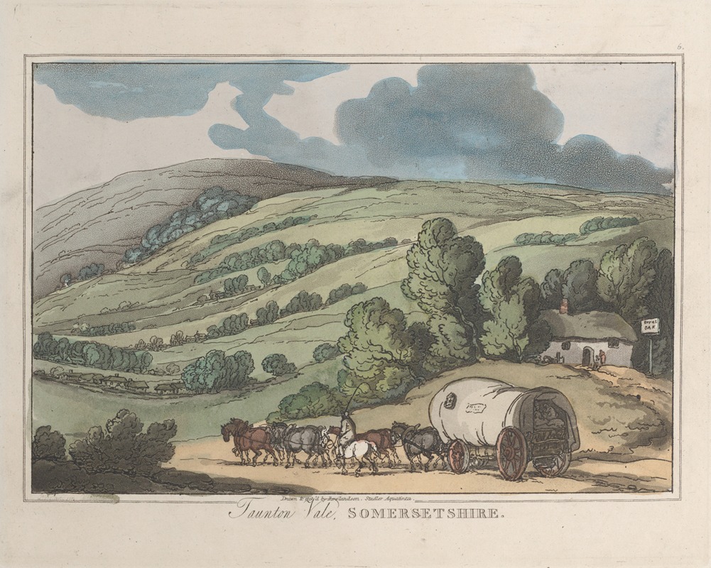 Thomas Rowlandson - Taunton Vale, Somersetshire