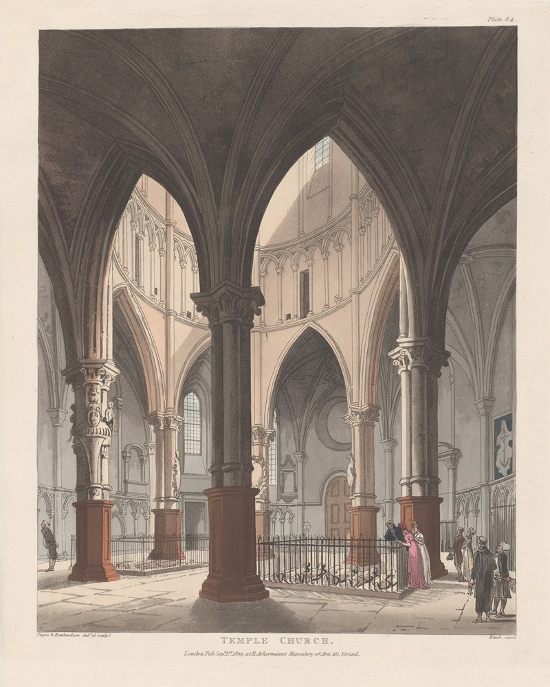 Thomas Rowlandson - Temple Church