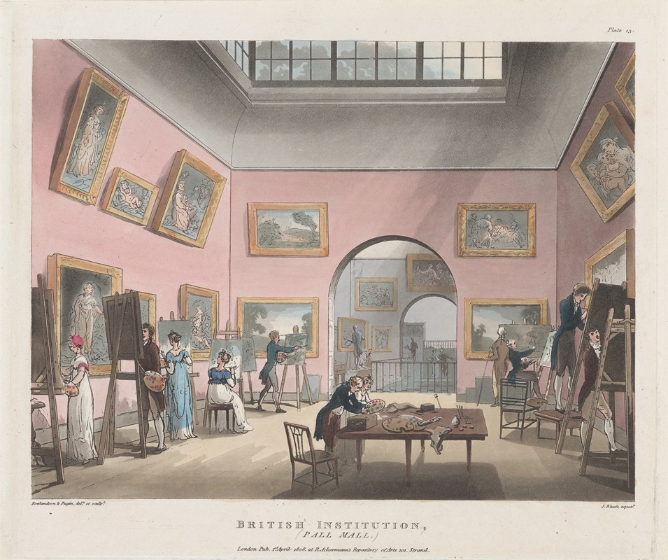 Thomas Rowlandson - The British Institution, Pall Mall