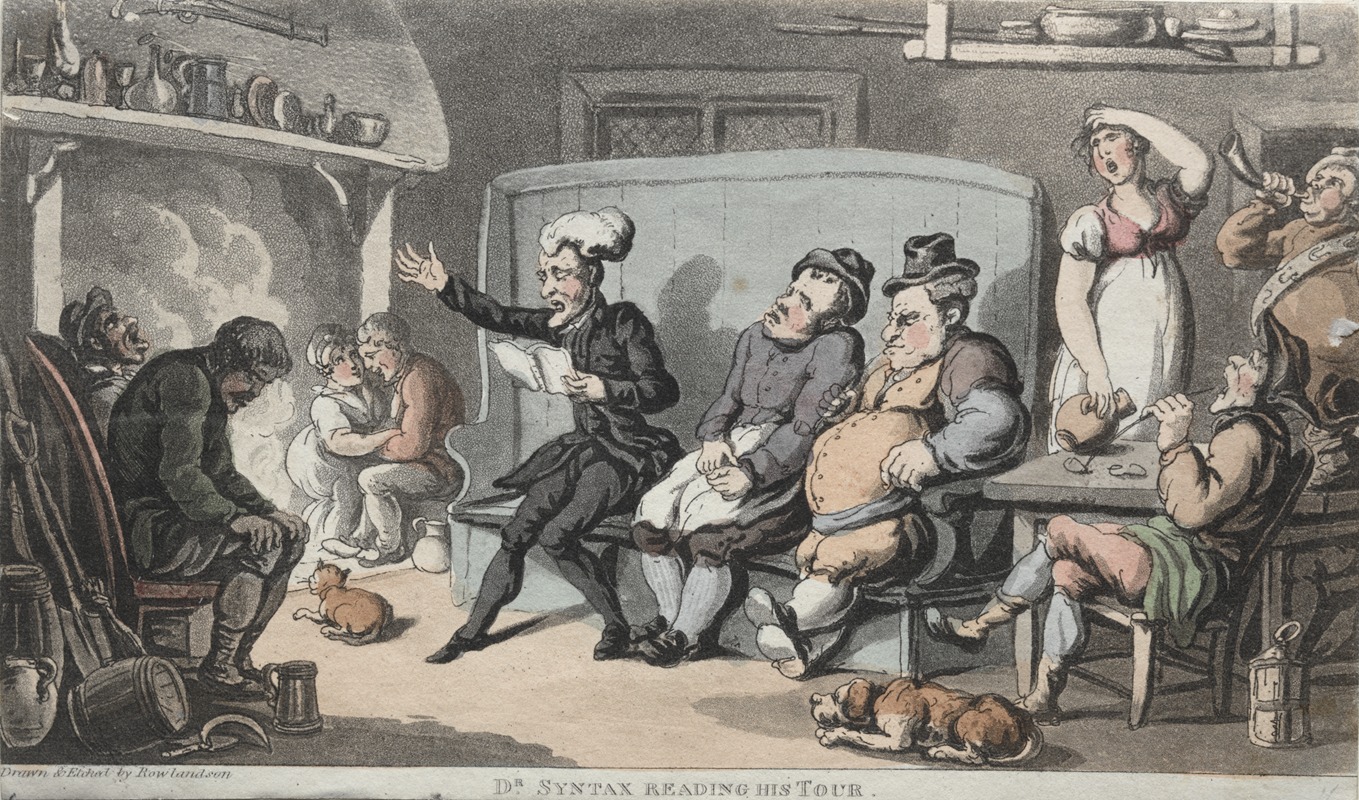 Thomas Rowlandson - The Rev. Dr. Syntax Reading his Tour