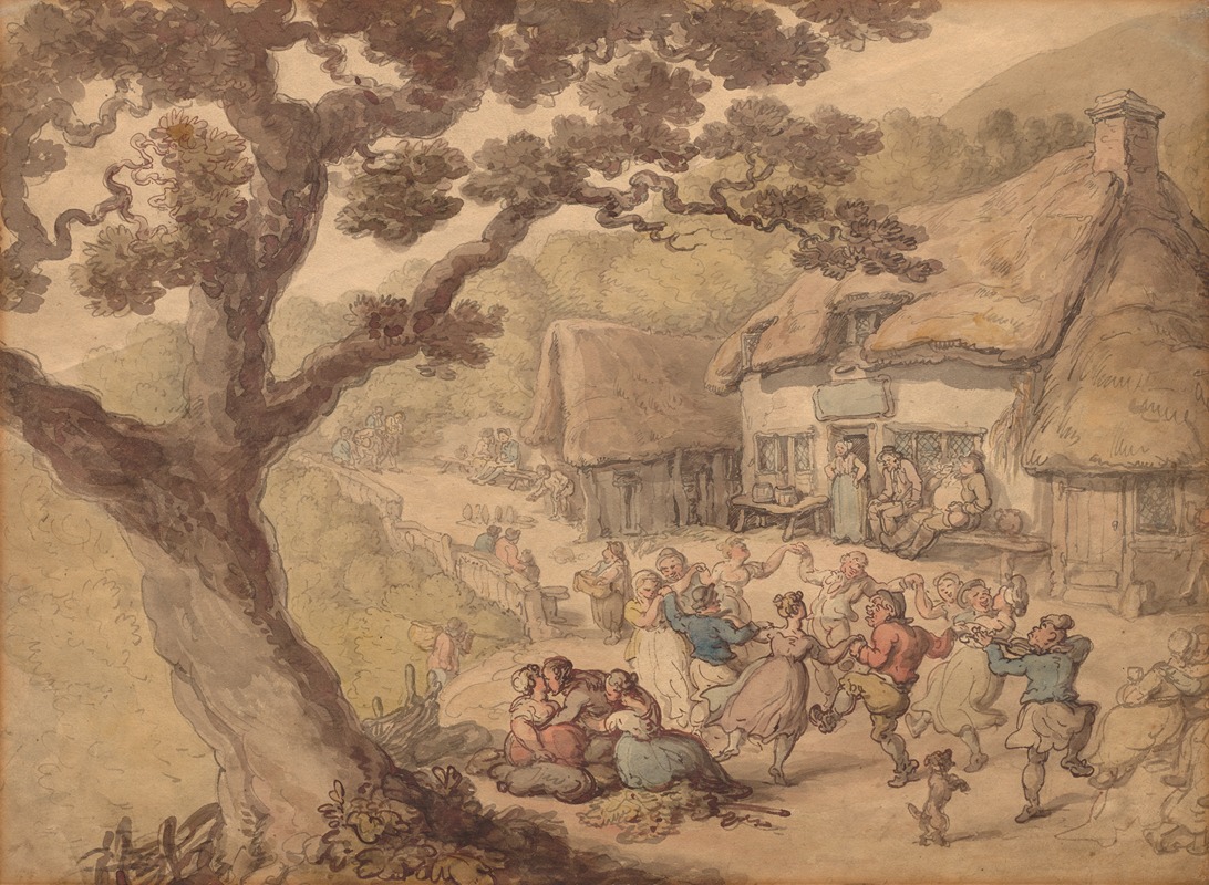 Thomas Rowlandson - The Village Dance