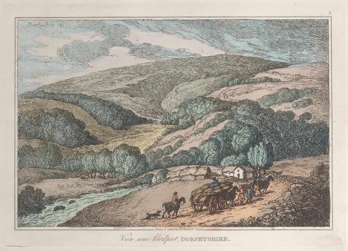 Thomas Rowlandson - View near Bridport, Dorsetshire