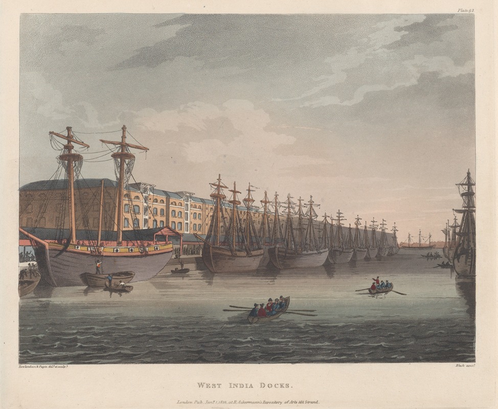 Thomas Rowlandson - West India Docks