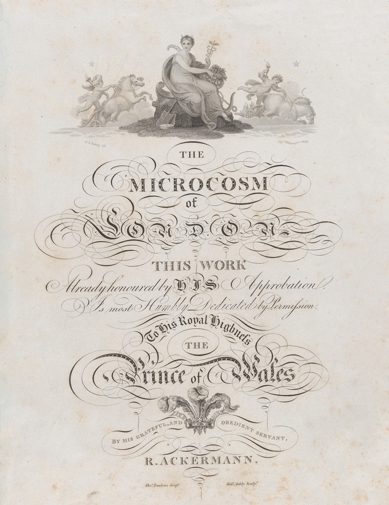 Thomas Tomkins - Title Page, The Microcosm of London