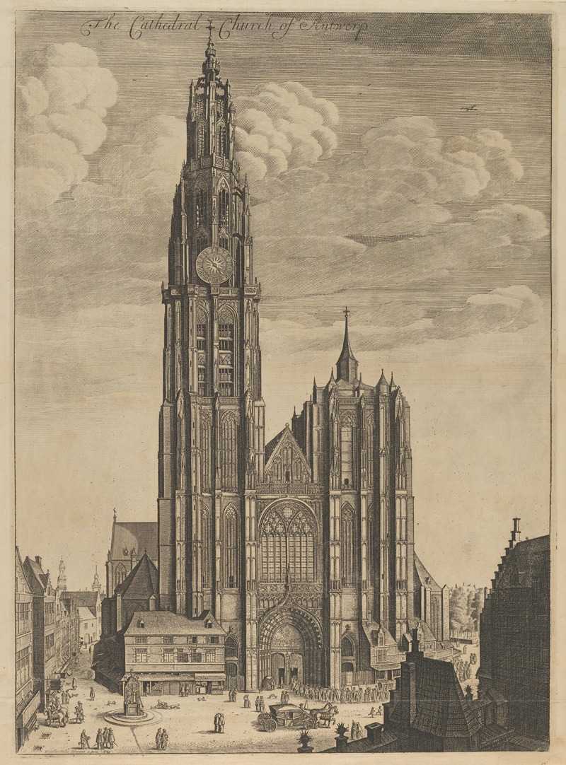 Wenceslaus Hollar - Antwerp Cathedral (Prospectvs Tvrris Ecclesiæ Cathedralis)