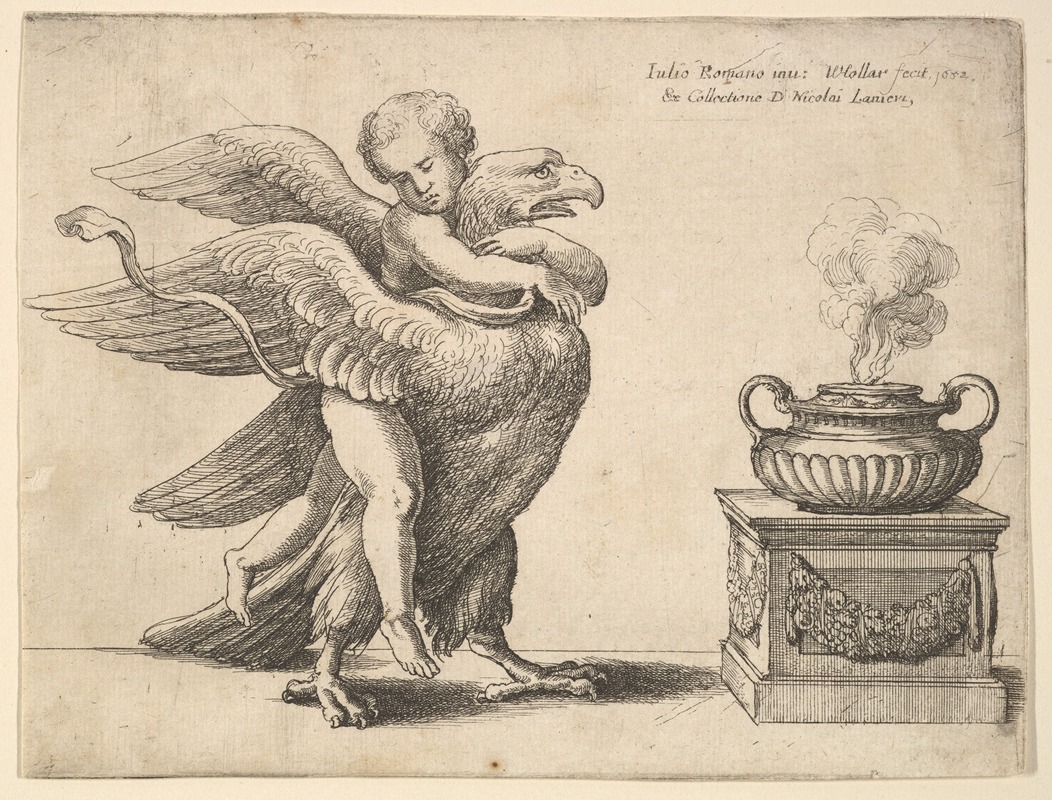 Wenceslaus Hollar - Cupid and an eagle