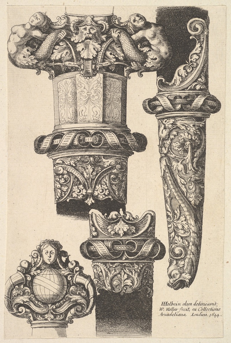 Wenceslaus Hollar - Daggars and scabbards