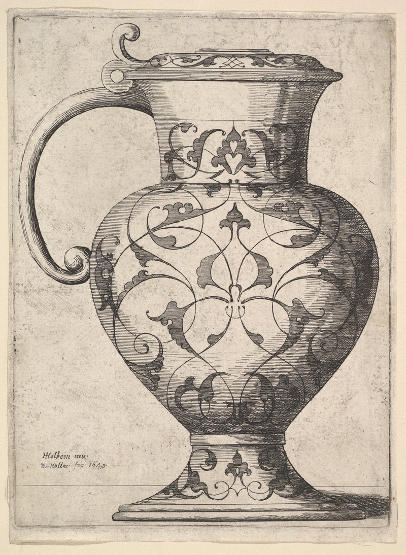 Wenceslaus Hollar - Jug decorated with arabesques