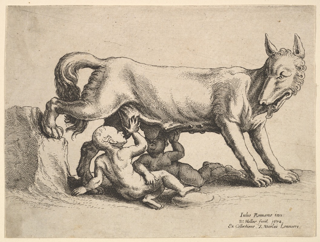 Wenceslaus Hollar - Romulus and Remus