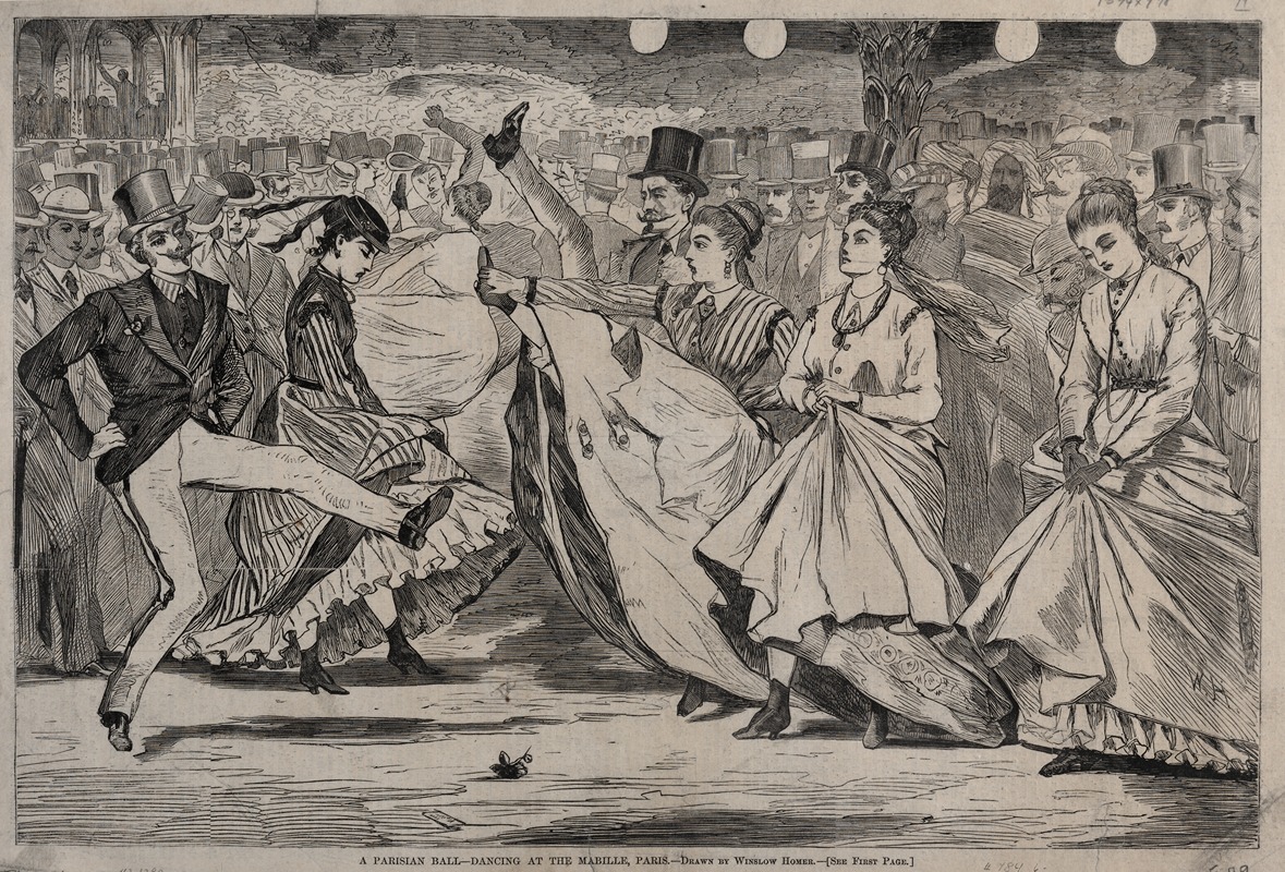 Winslow Homer - A Parisian Ball – Dancing at the Mabille, Paris