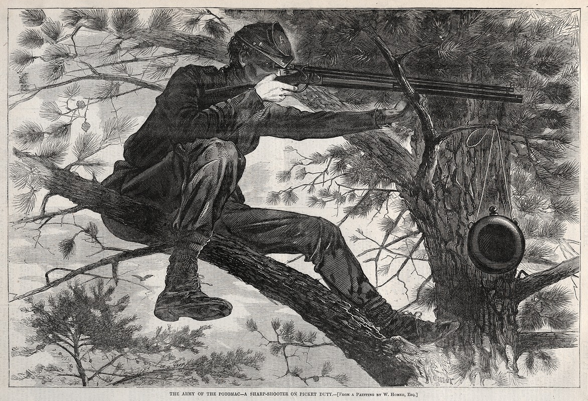 Winslow Homer - A Sharpshooter on Picket Duty