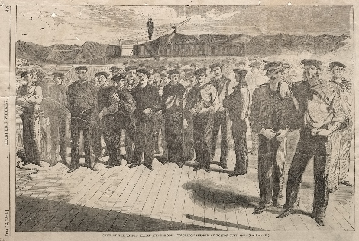 Winslow Homer - Crew of the United States Steam-Sloop ‘Colorado,’ Shipped at Boston, June 1861