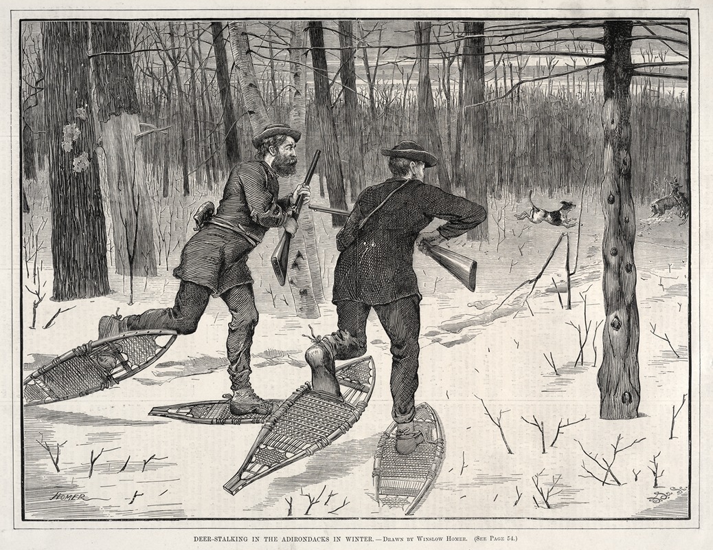 Winslow Homer - Deer Stalking in the Adirondacks in Winter