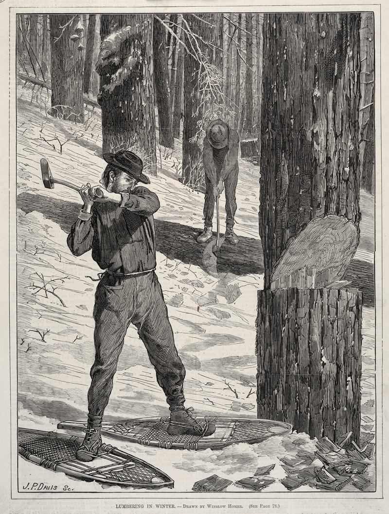 Winslow Homer - Lumbering in Winter